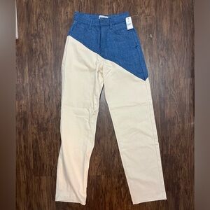 Triarchy two tone jeans